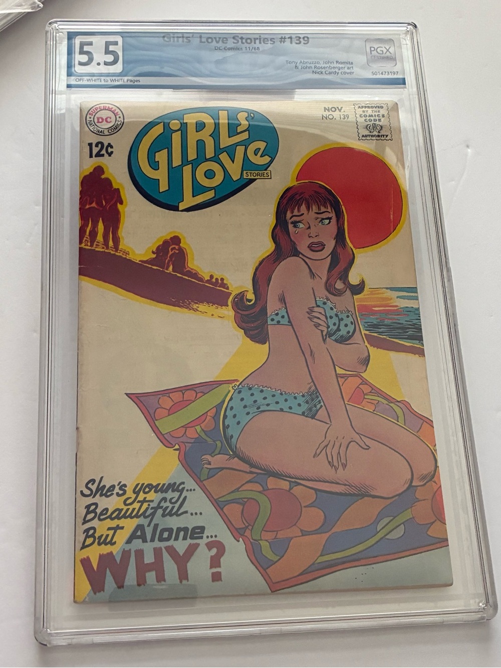 Girls’ Love Stories #139 DC 1968 PGX 5.5 Nick Cardy Bikini Cover